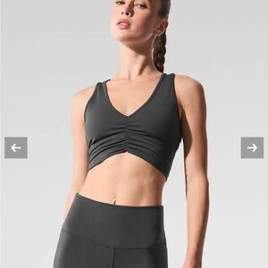 Alo Wild Thing Bra - M Anthracite